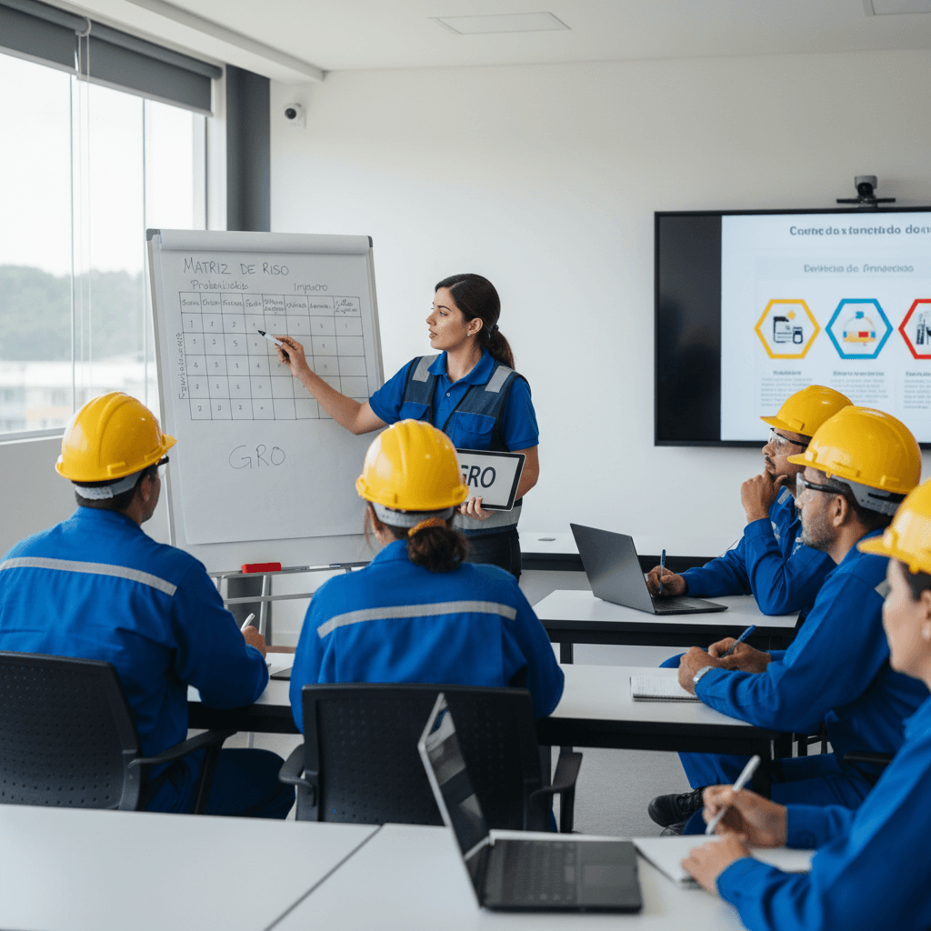 Treinamentos obrigatórios NR por função: checklist por setor com carga horária